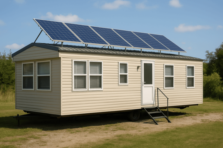 Solar panels for mobile homes
