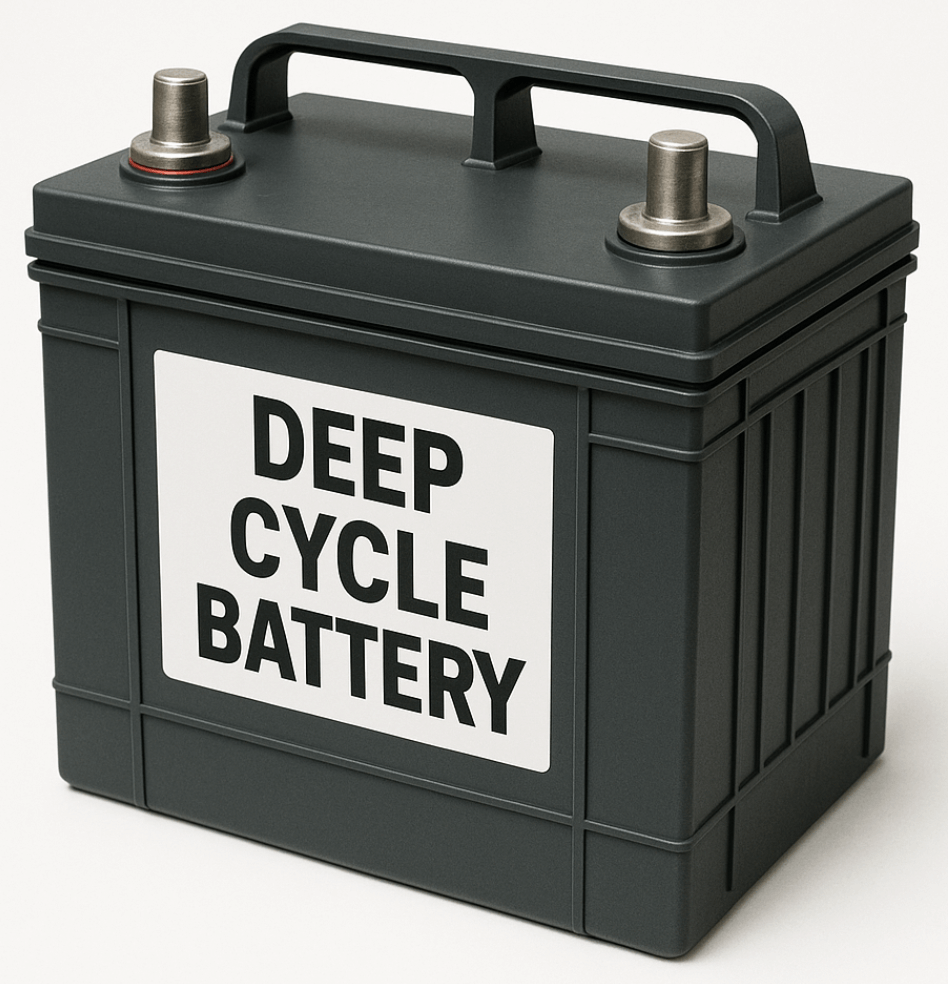 What is a deep cycle battery?