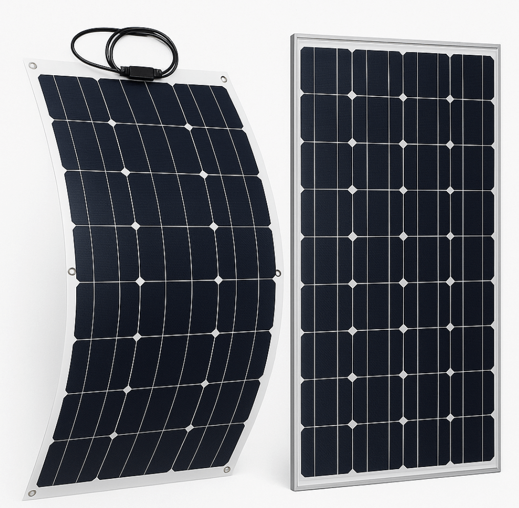 Flexible solar panels vs rigid solar panels